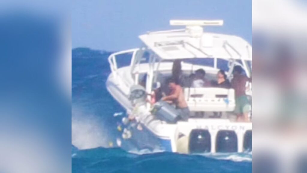 Jóvenes pillados tirando basura al mar cerca de Florida, desatando una fuerte reacción en línea