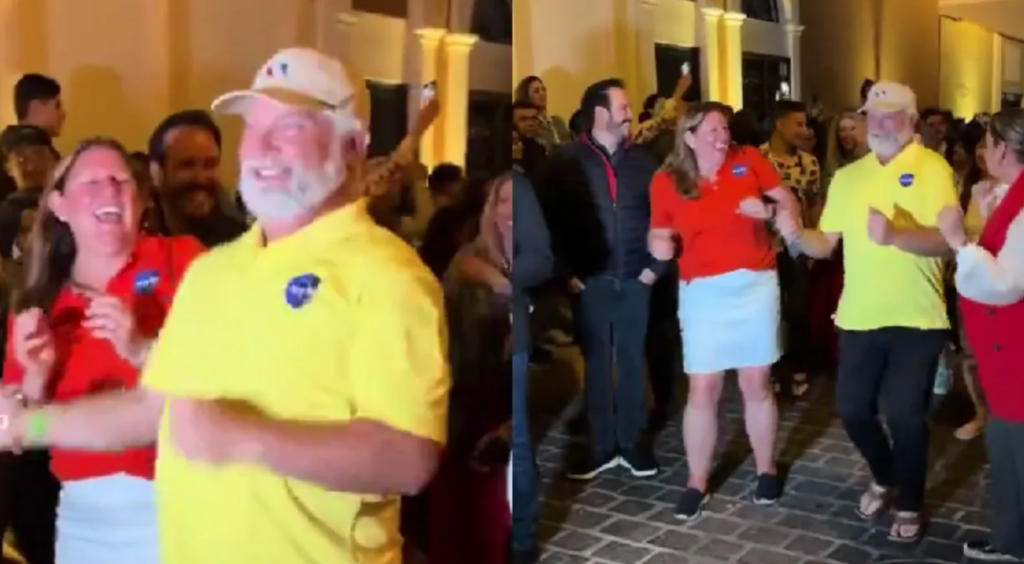 Antes del eclipse solar, astrónomos de la NASA bailan con banda en Mazatlán