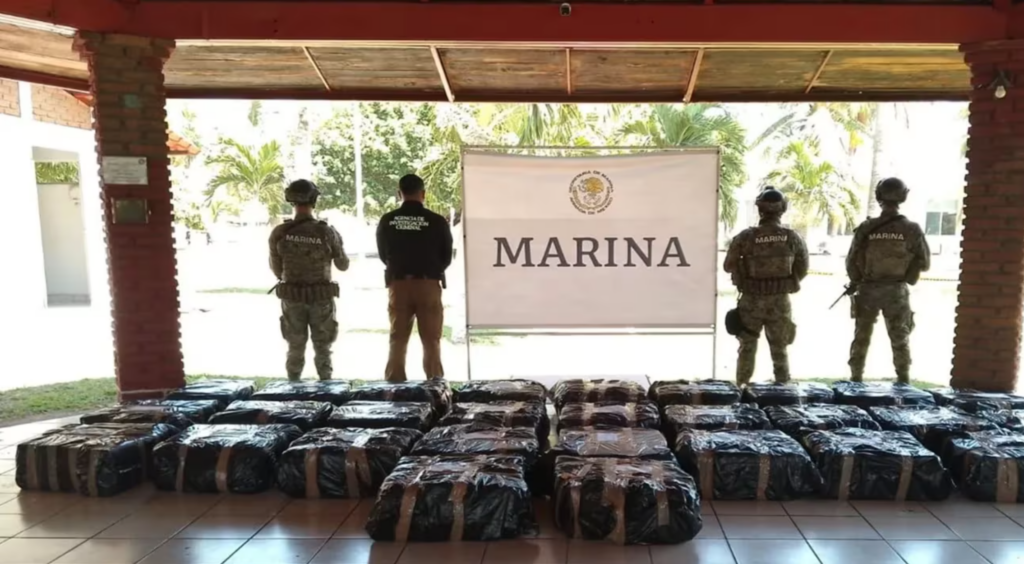 Marina asegura 100 kilos de cocaína en el puerto de Manzanillo, Colima