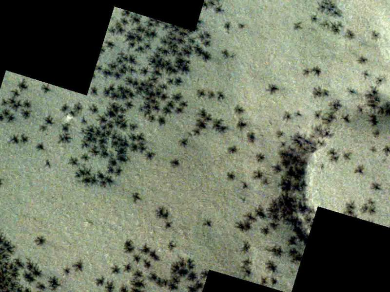 Descubren misteriosas ‘arañas de Marte’ gracias a la Agencia Espacial Europea