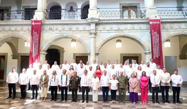 Realizan en Oaxaca Asamblea de la Conferencia Nacional de Secretarias y Secretarios de Seguridad Pública