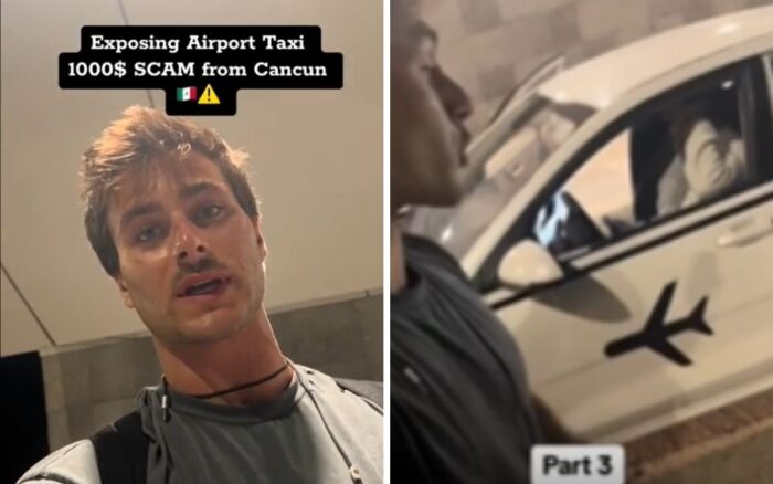 Turista denuncia que taxista intentó cobrarle más mil dólares en aeropuerto de Cancún