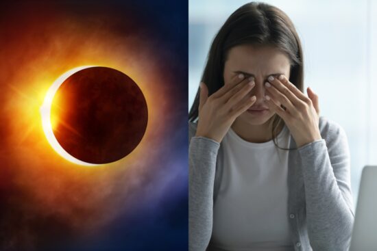 VIDEO: Mujer sufre daño permanente por mirar eclipse sin protección