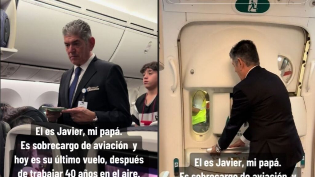 VIDEO: Sobrecargo recibe emotiva despedida tras 40 años de labor