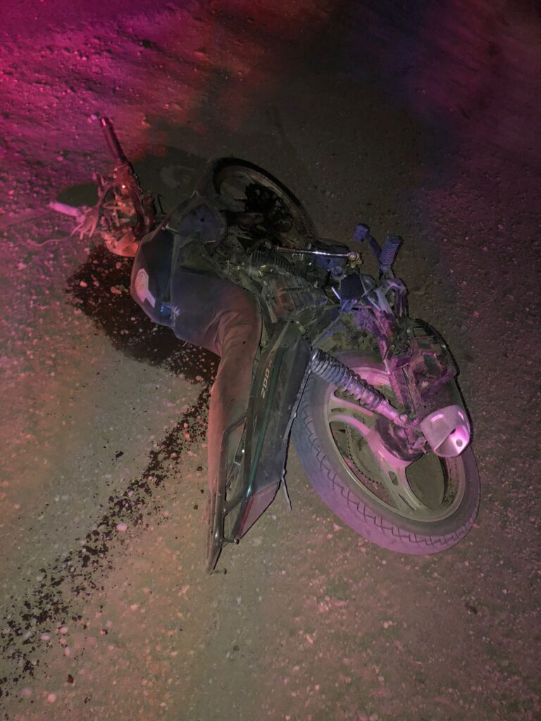Muerto quedó tras chocarlo un carro