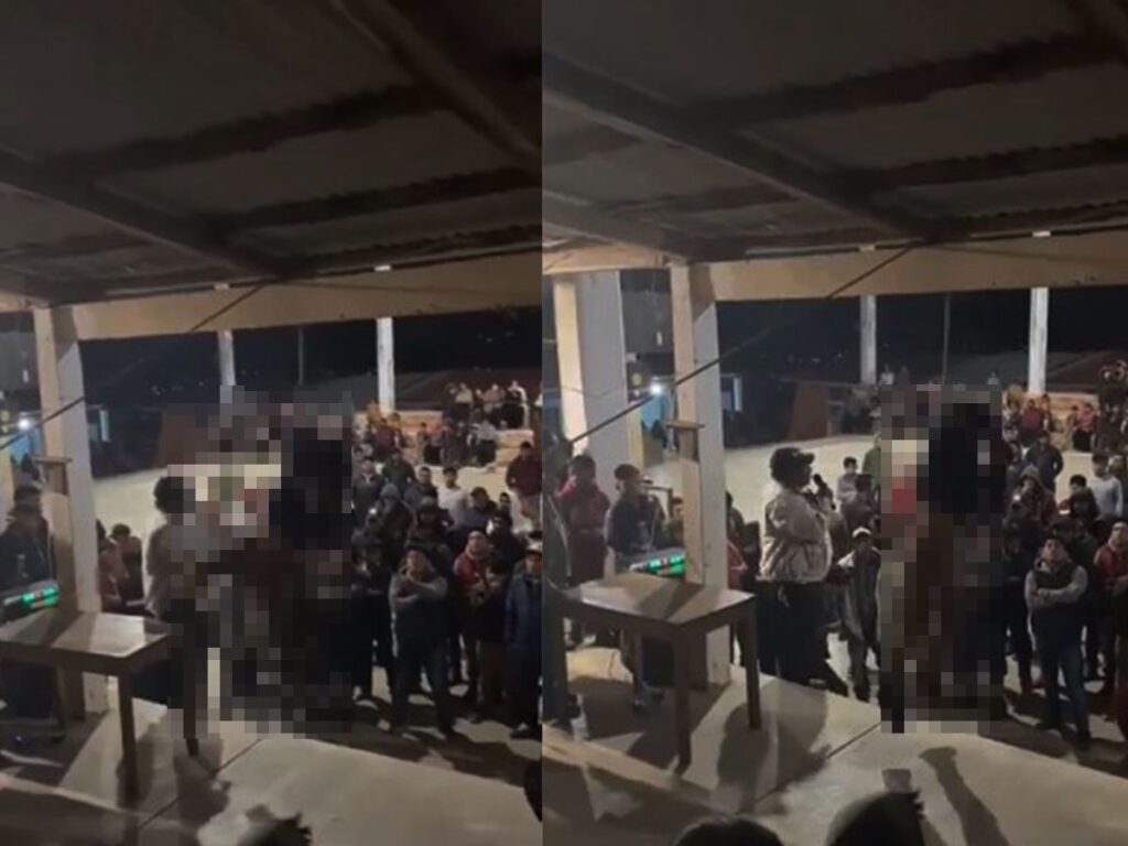 VIDEO: Exhiben y cuelgan del brazo a menor de edad como castigo por robar en Chiapas