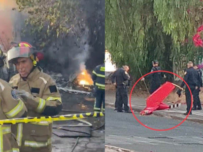 Víctimas de helicóptero que se desplomó en CDMX murieron calcinadas