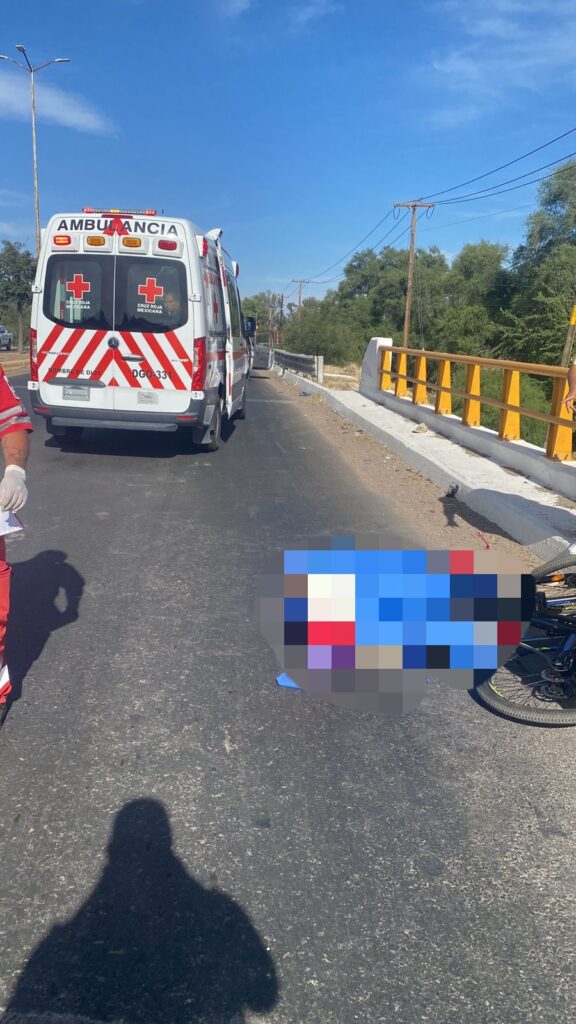 Tráiler mató a un ciclista y luego escapó
