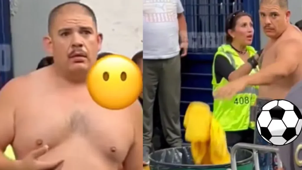 Aficionados del América son obligados a tirar sus playeras para entrar al Estadio Azul