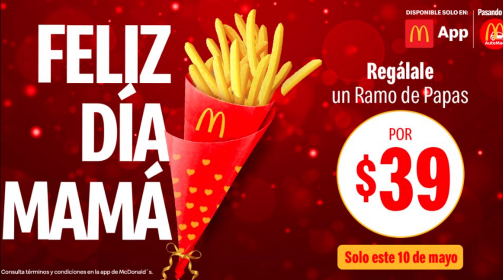 McDonald’s ofrece un ramo de papas fritas para celebrar el Día de la Madre