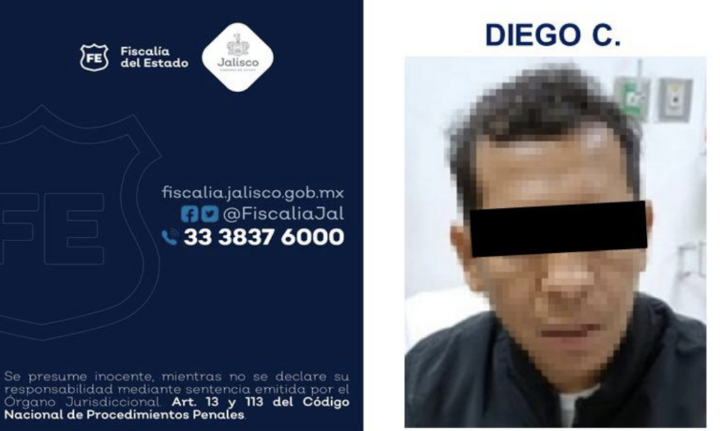 Detienen a individuo que coaccionó a un joven para ingerir pintura, usada en propaganda política contraria de Guadalajara