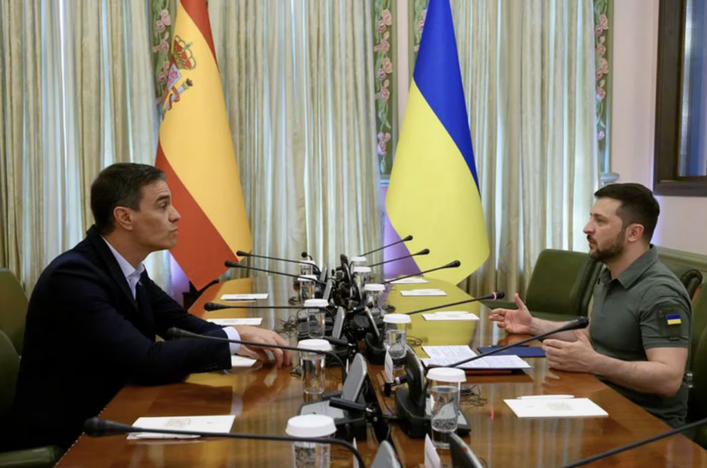 Zelenski busca apoyo en España ante el conflicto con Rusia