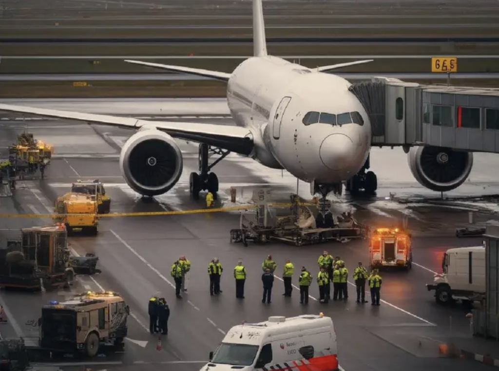 Una persona es succionada por la turbina de un avión en Ámsterdam