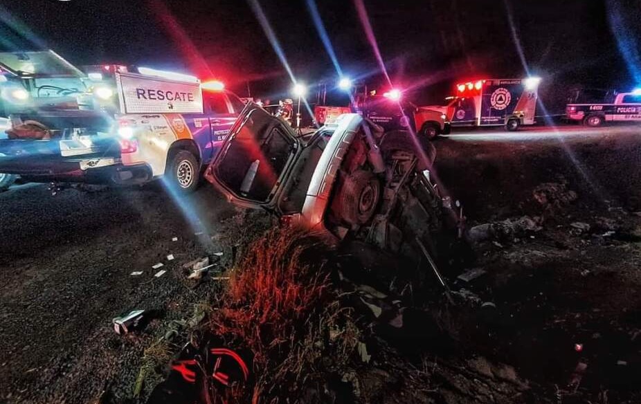 Mueren cuatro menores durante volcadura en carretera El Marqués