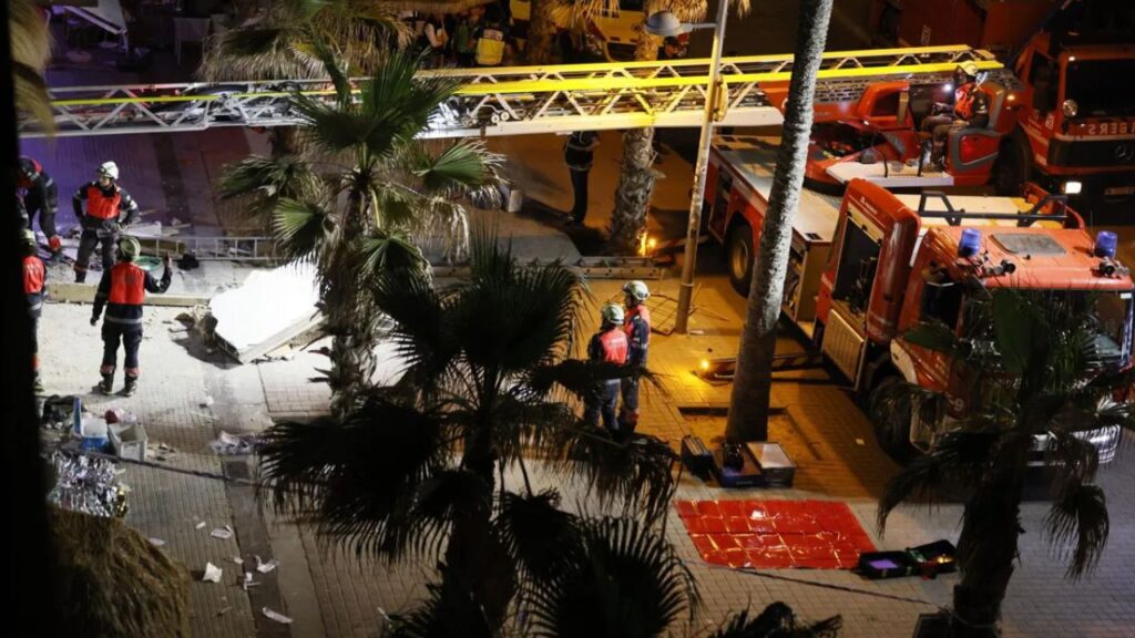 Terraza del restaurante de la isla de Mallorca que se hundió no tenía licencia