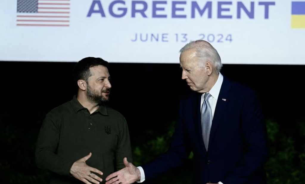 EE.UU. y Ucrania establecen un acuerdo de defensa a largo plazo en el G7