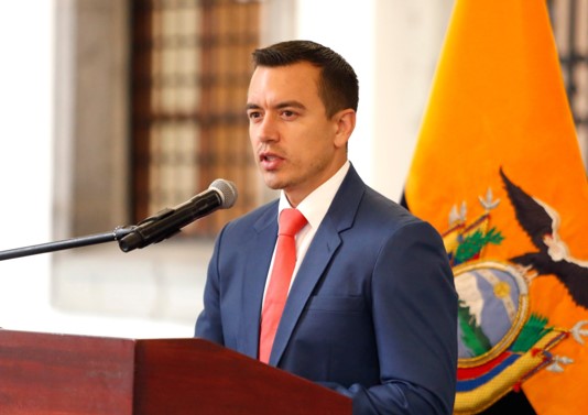 Una encuesta en Ecuador revela una drástica caída en la aprobación del presidente Daniel Noboa