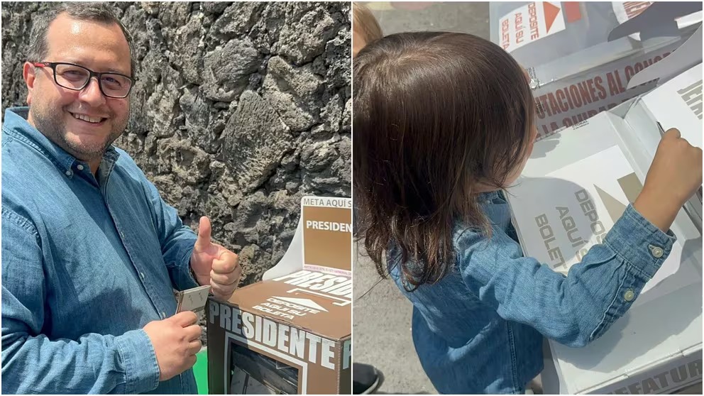 José Ramón López Beltrán, hijo de AMLO, presume su voto en redes