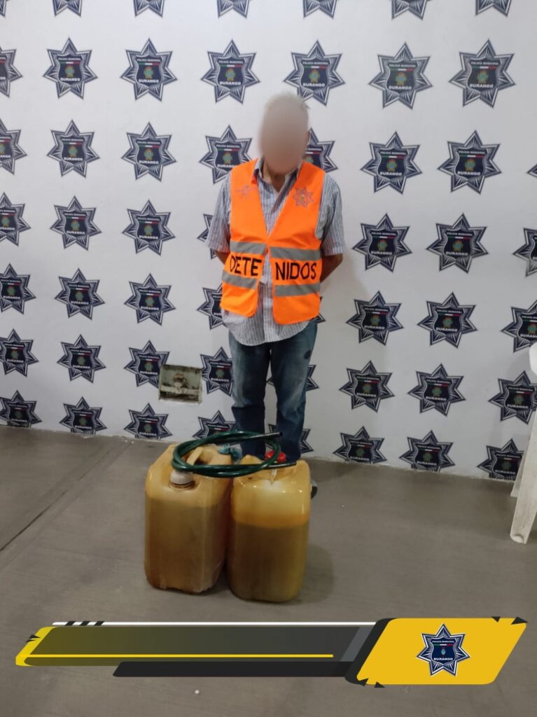 Abuelo se robaba el combustible y lo descubrieron
