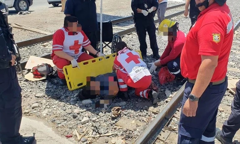 Tren dejó sin brazos y sin pie a un discapacitado