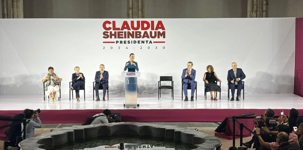 Sheinbaum presenta a los primeros seis integrantes de su gabinete