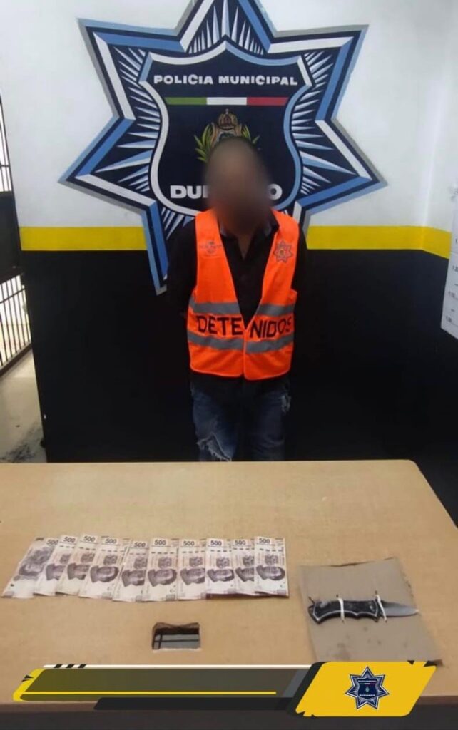 Cuchillo en mano despojó a varón de cinco mil pesos