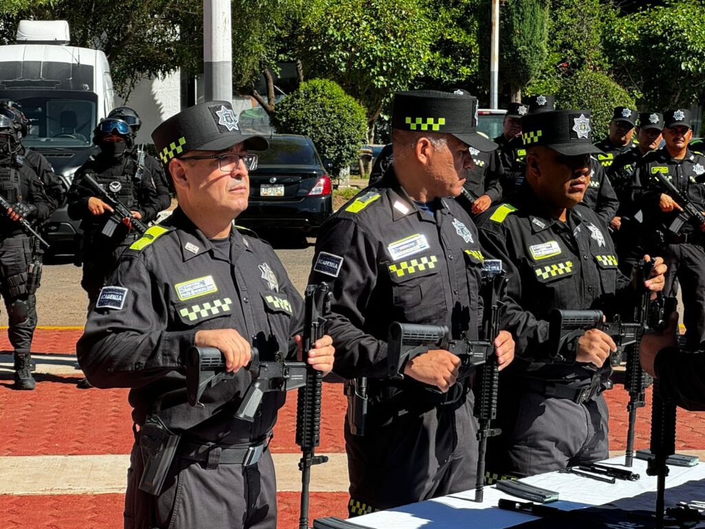 Policías municipales recibirán 95 armas de fuego