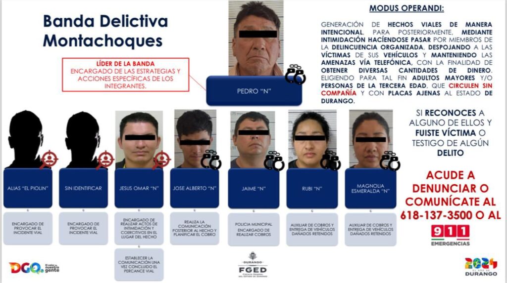 Banda de montachoques arrestada por la Fiscalía (video)