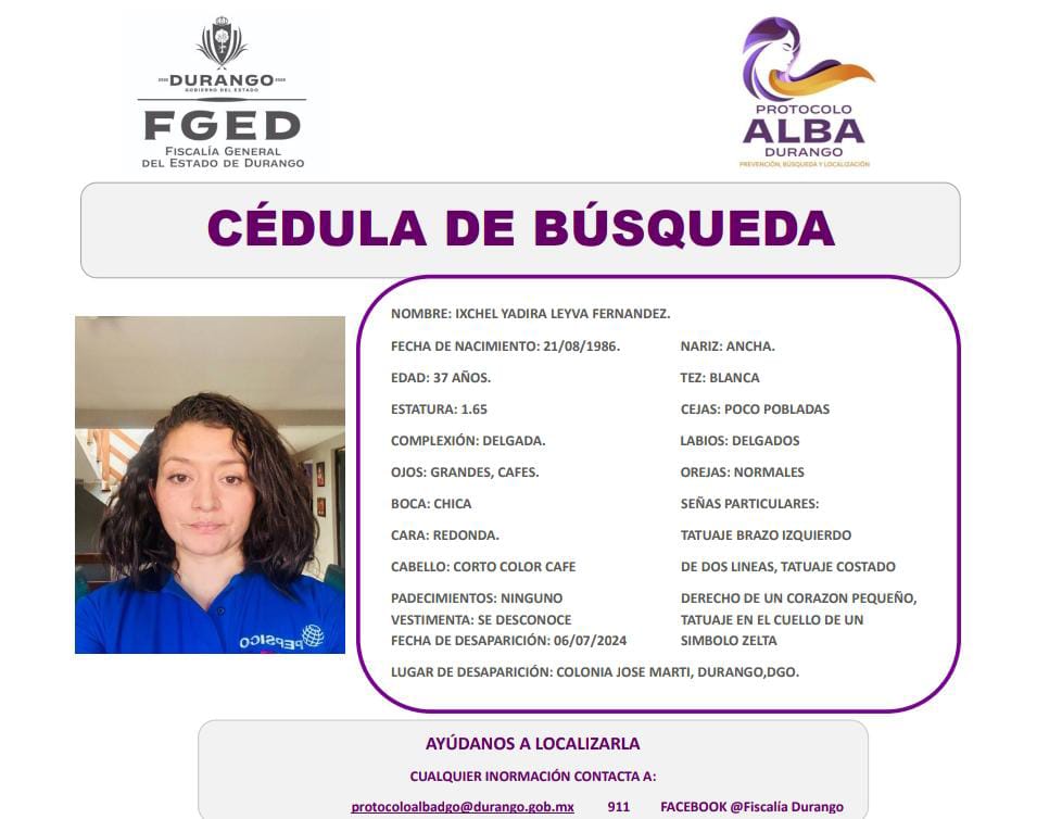 Reportan desaparecida a joven mujer