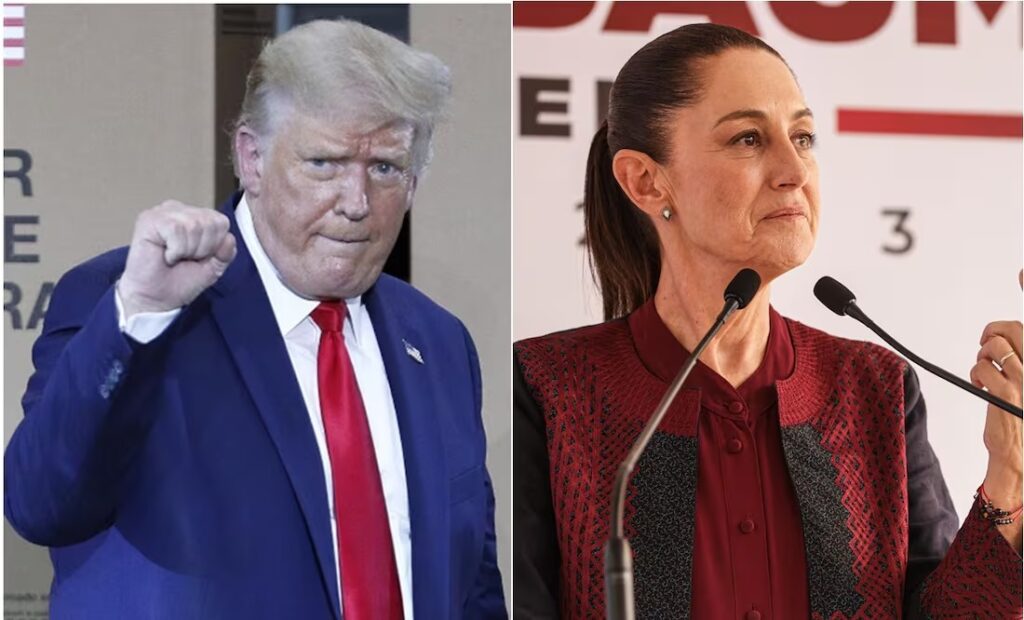 Sheinbaum rechaza declaraciones de Trump sobre el poder de los cárteles en México