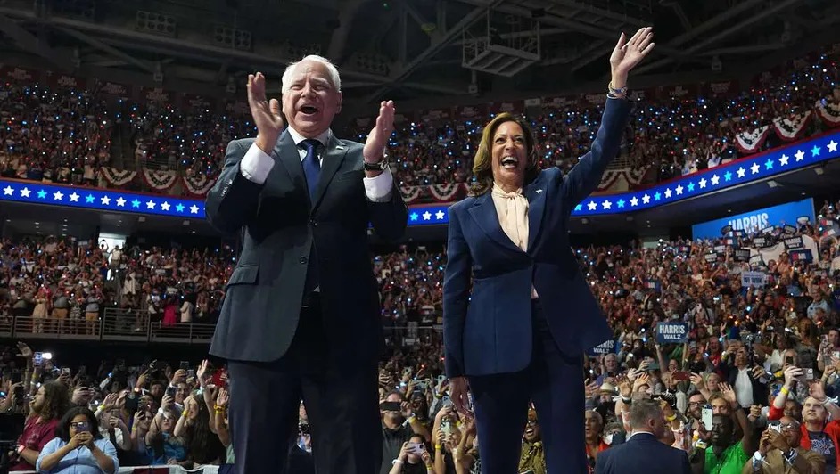 Kamala Harris destaca liderazgo de Tim Walz y promete frenar políticas regresivas de Trump