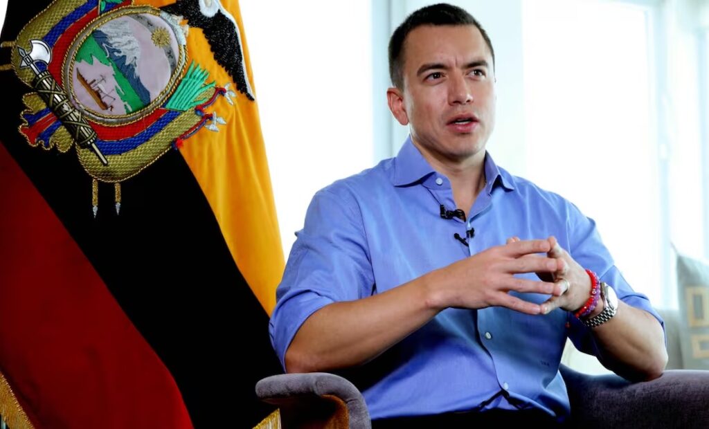 Vicepresidenta ecuatoriana denuncia a Noboa por violencia política de género