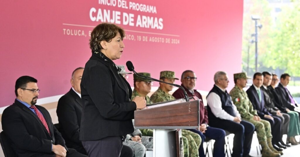 Delfina Gómez inicia Programa de Canje de Armas en Edomex