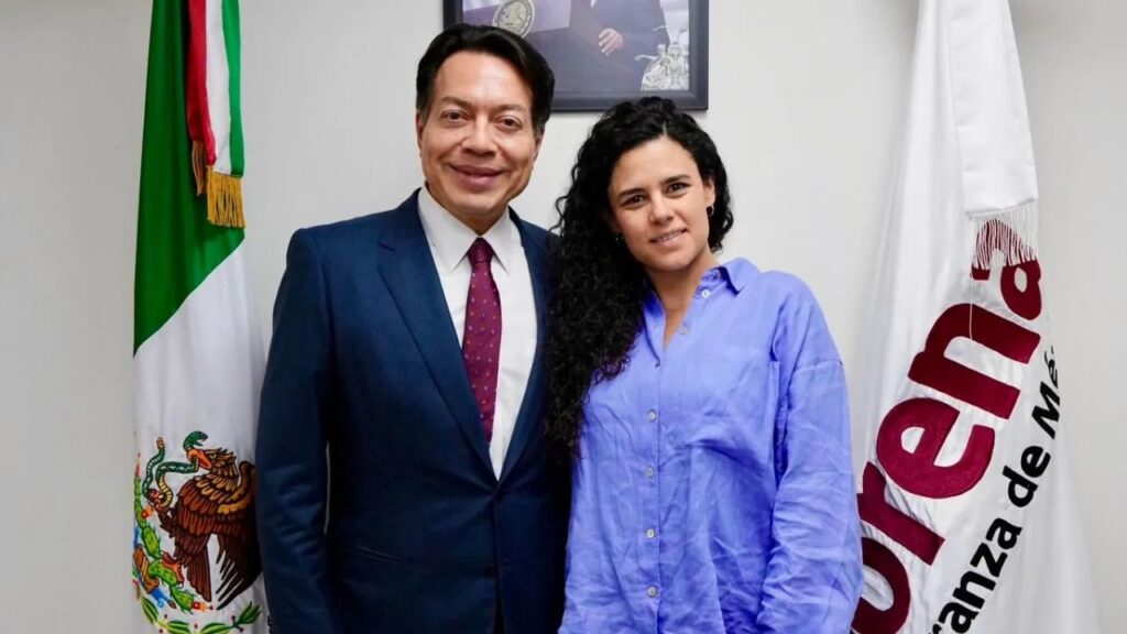 Mario Delgado recibe a Luisa María Alcalde en CEN de Morena