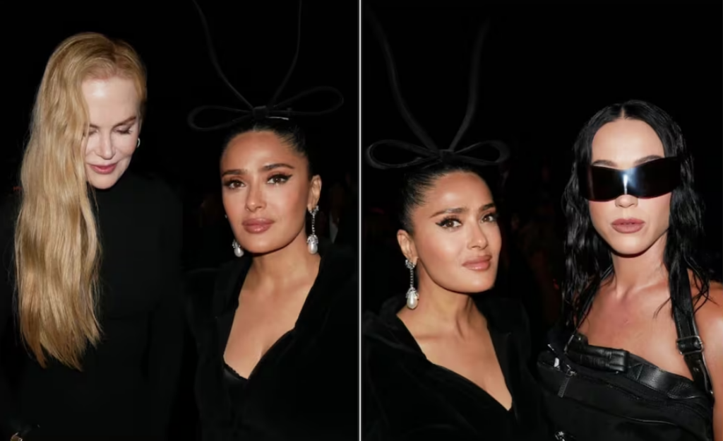 Nicole Kidman y Salma Hayek viven un incómodo encuentro en el desfile de Balenciaga