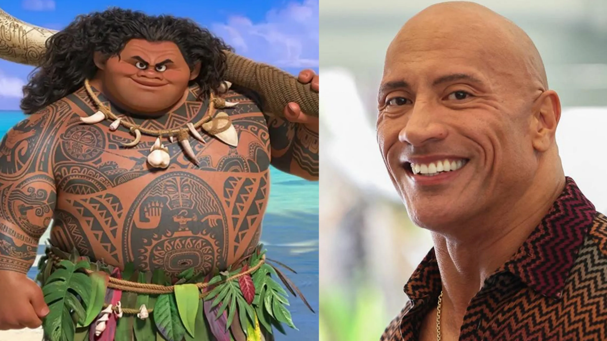 Revelan primeras imágenes de Dwayne Johnson como Maui en el live action