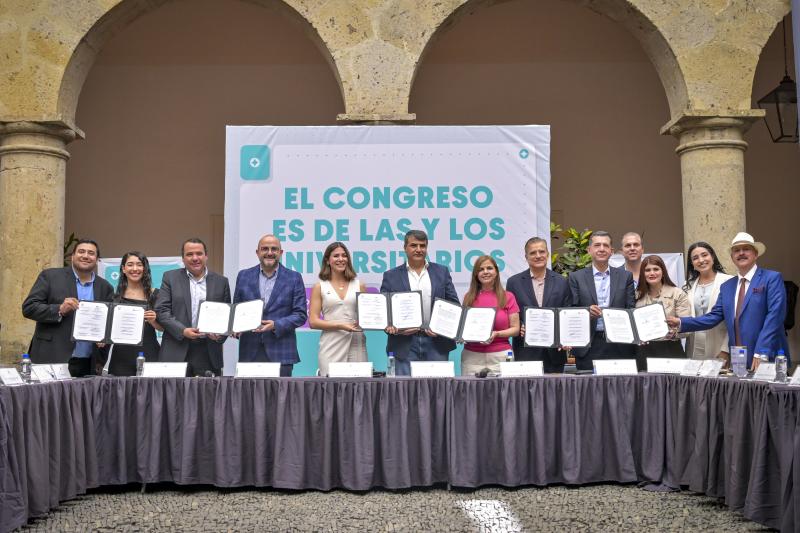 Firman convenio UdeG y Congreso de Jalisco para fortalecer educación y servicio público