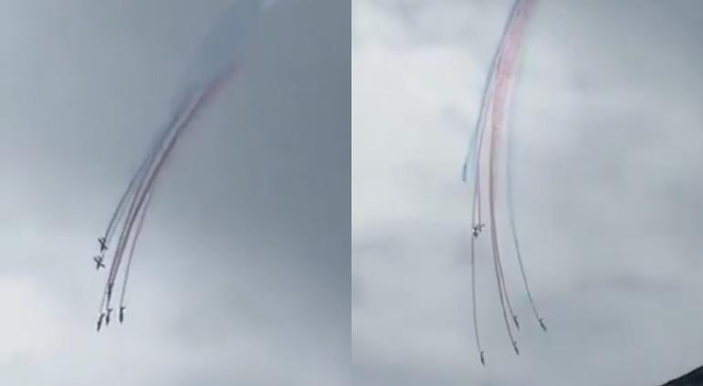 VIDEO: Tragedia en el Cielo: Dos aviones de la Fuerza Aérea Francesa chocan durante espectáculo aéreo