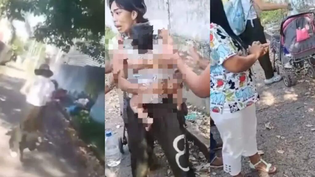 Mujer es captada en VIDEO agrediendo a bebé de 9 meses