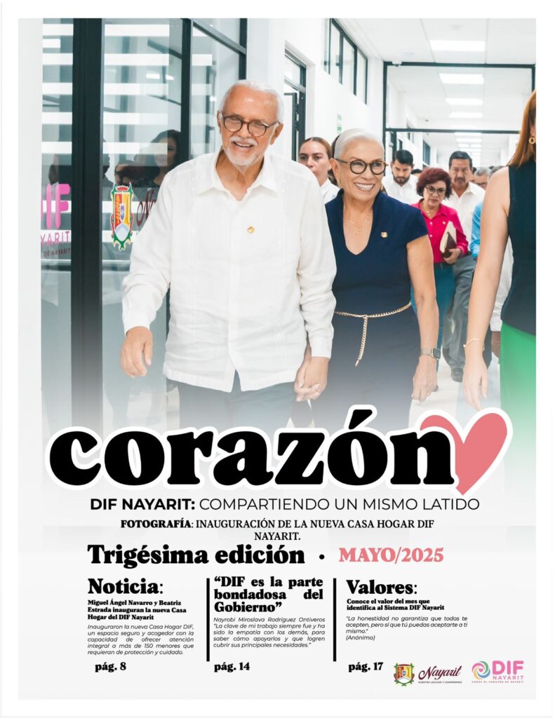 DIF Nayarit te invita a disfrutar de la nueva edición de la revista digital “Corazón”