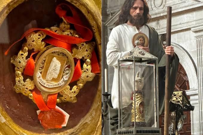 Llega la reliquia de San Judas Tadeo a Parral