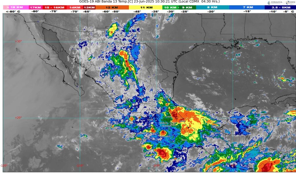 Será una semana de clima inestable, lluvias frecuentes, pero con temperaturas agradables