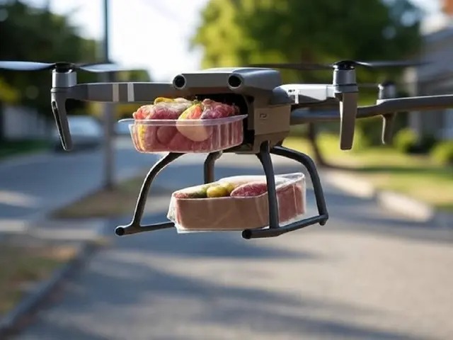Este supermercado lidera la revolución de entregas con drones en EE.UU.