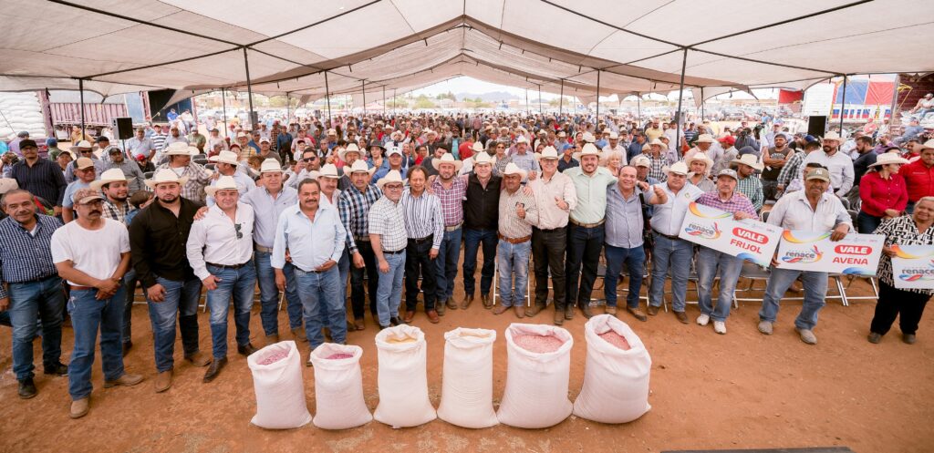 Esteban cumple al campo: inicia entrega de avena, frijol y suplemento para productores de Pánuco de Coronado y Guadalupe Victoria