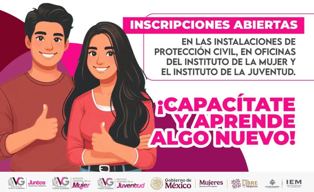 Invitan a mujeres y jóvenes interesadas en cursos disponibles