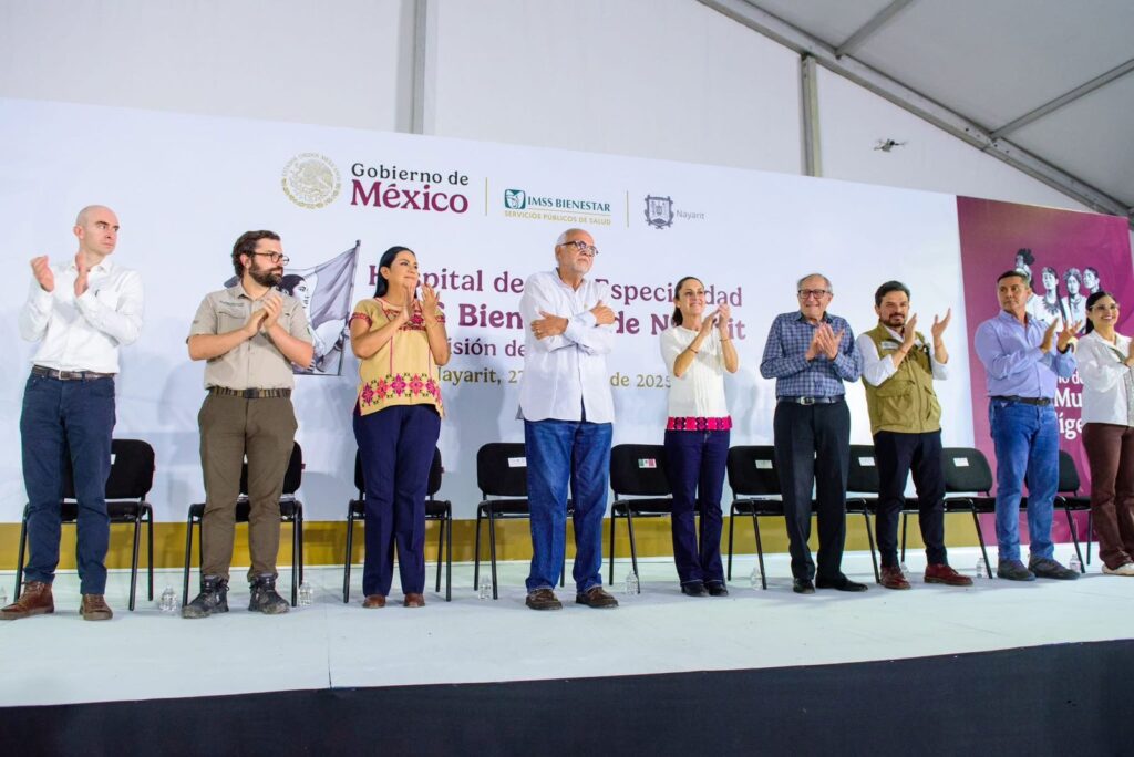 Supervisa Claudia Sheinbaum avances del Hospital de Alta Especialidad IMSS-Bienestar en Tepic.