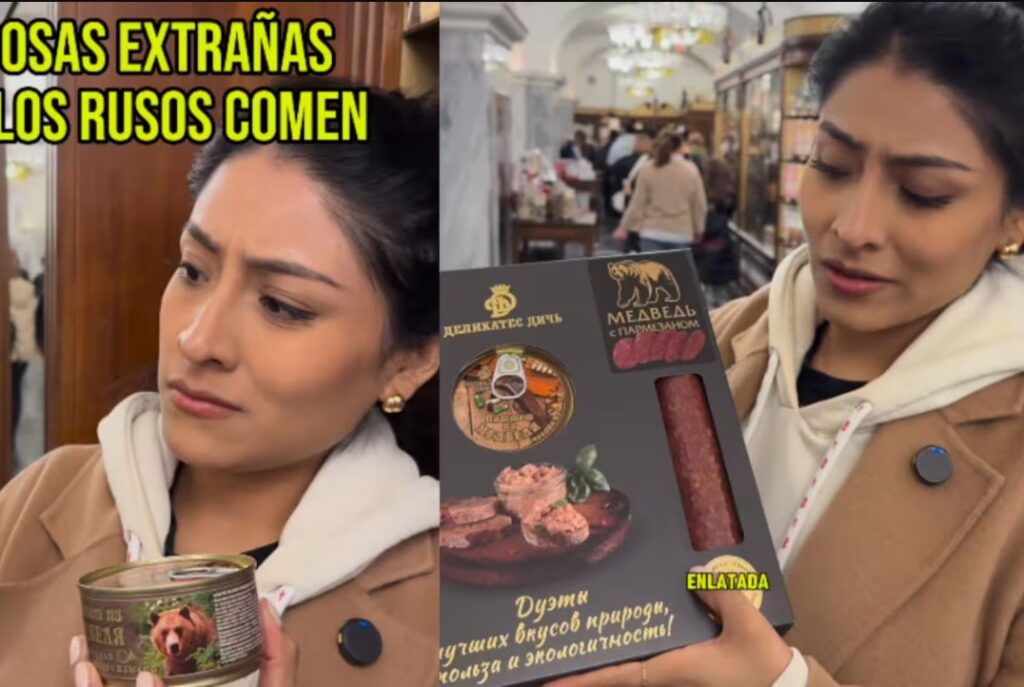 Mujer va a supermercado ruso y encuentra productos de lo más extraños