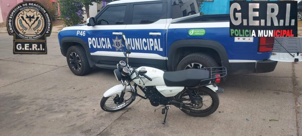 Detectan moto robada en El Quijote y la aseguran