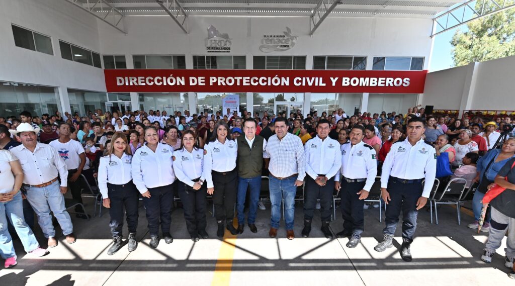 Entregan Esteban y Homero nueva Central de Protección Civil y Bomberos que mejora la seguridad y dignifica a los héroes de Lerdo