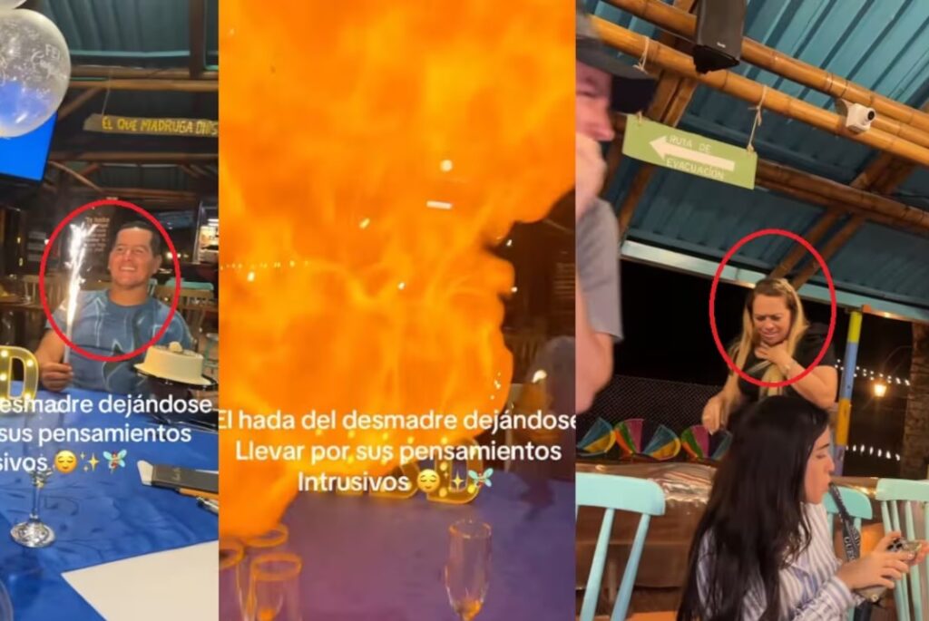Cumpleaños se convierte en caos tras incendio